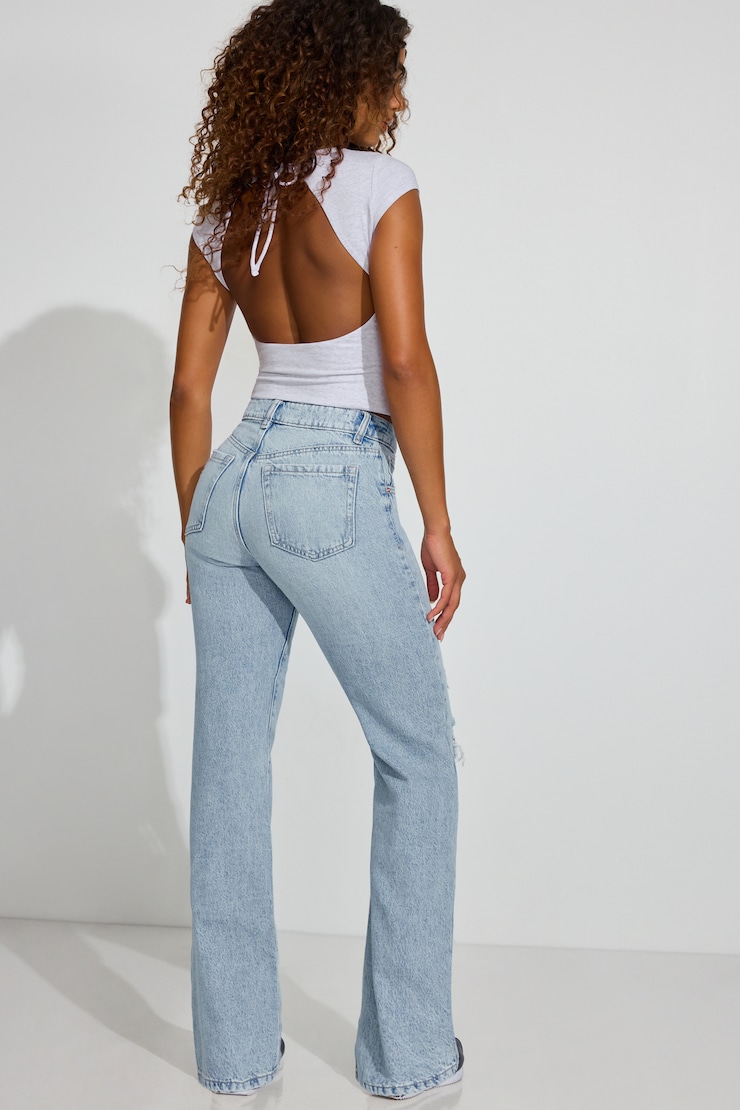 '90s Straight Jeans Blue - Image 4