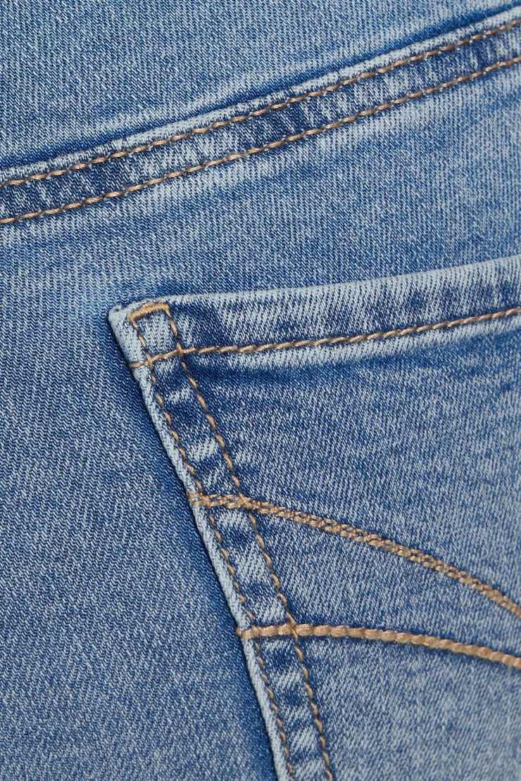 Low Rise Flare Jeans Blue - Image 4