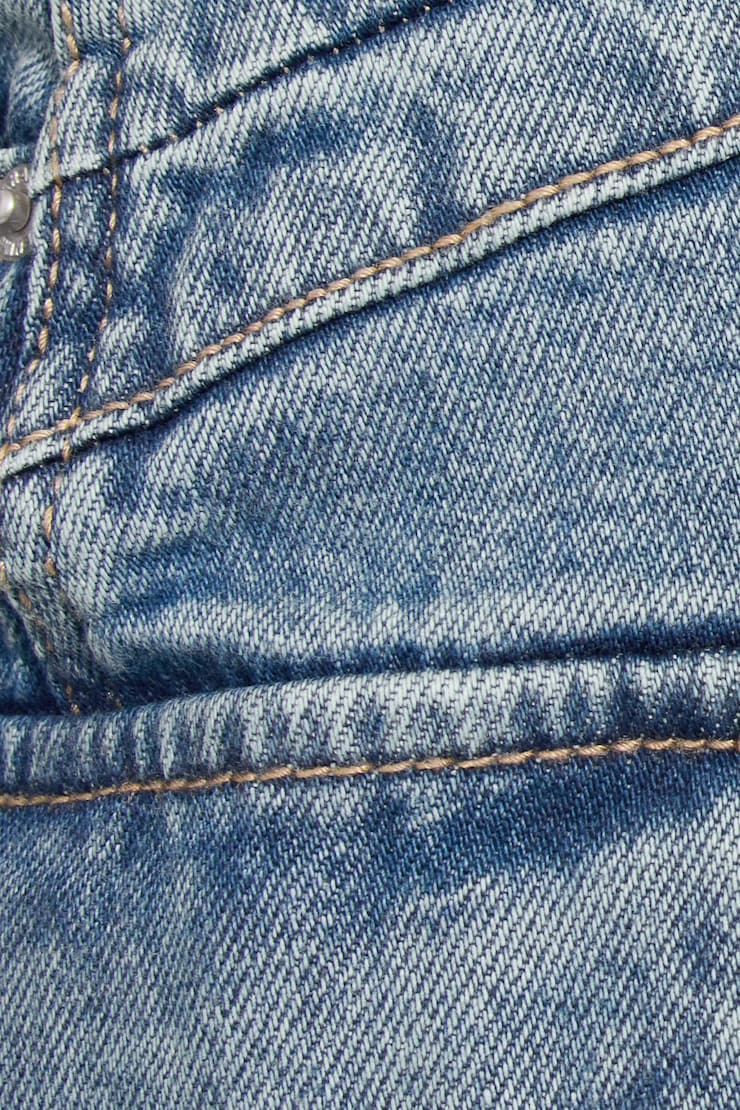 Denim Cargo Skort Blue - Image 5