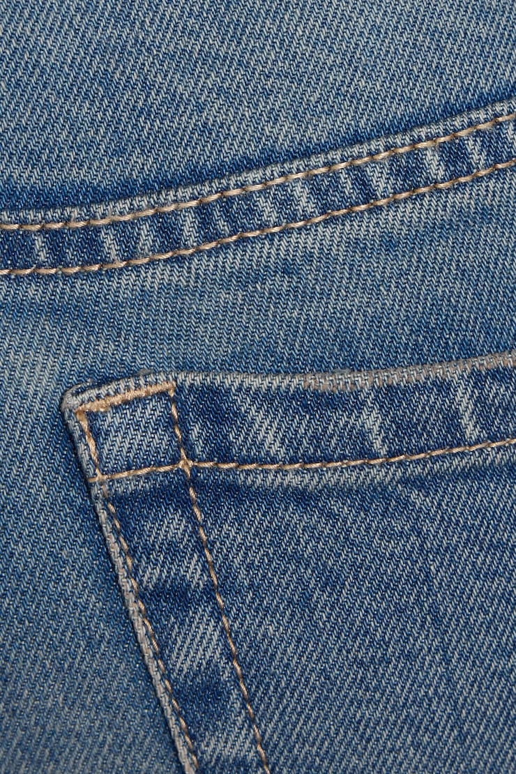 Mid-Rise Bootcut Jeans Blue - Image 4