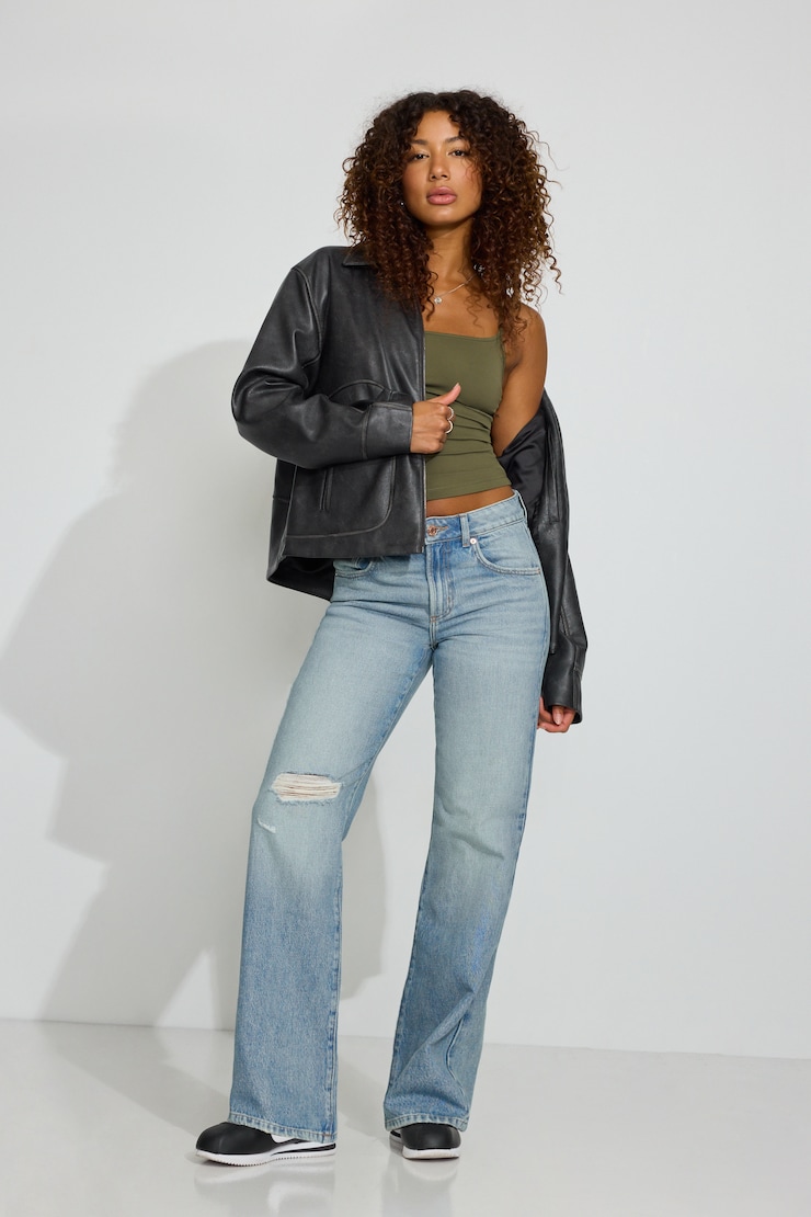 '90s Straight Jeans Blue - Image 3