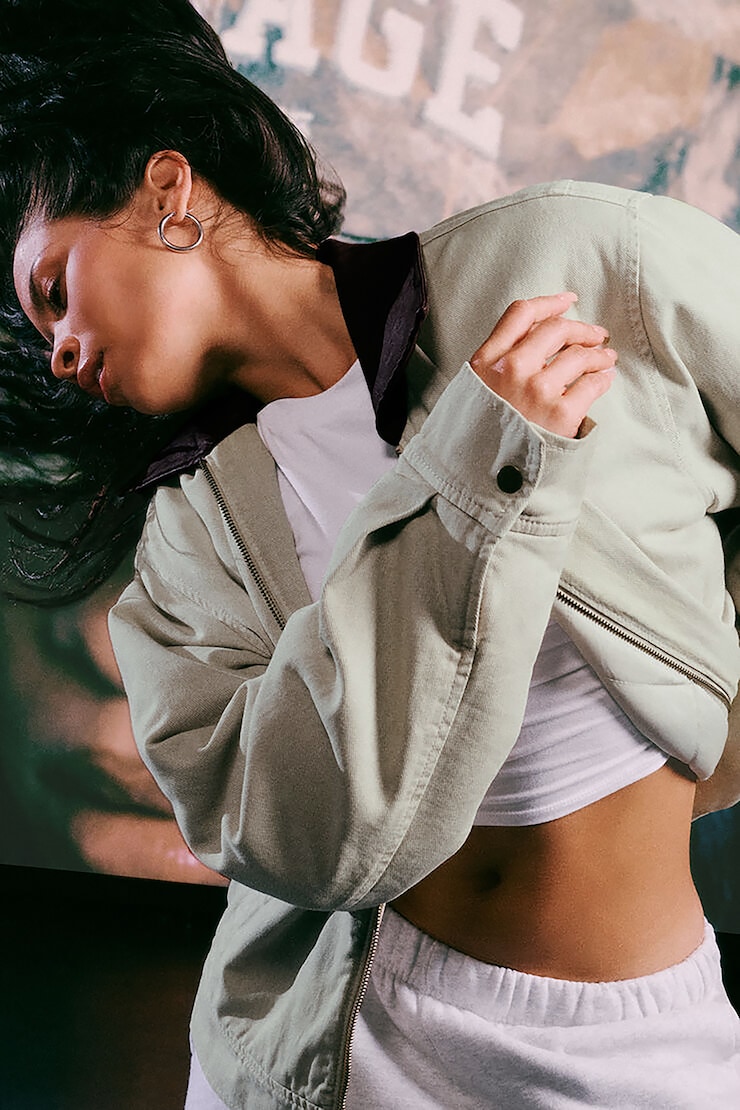 Twill Worker Jacket Beige