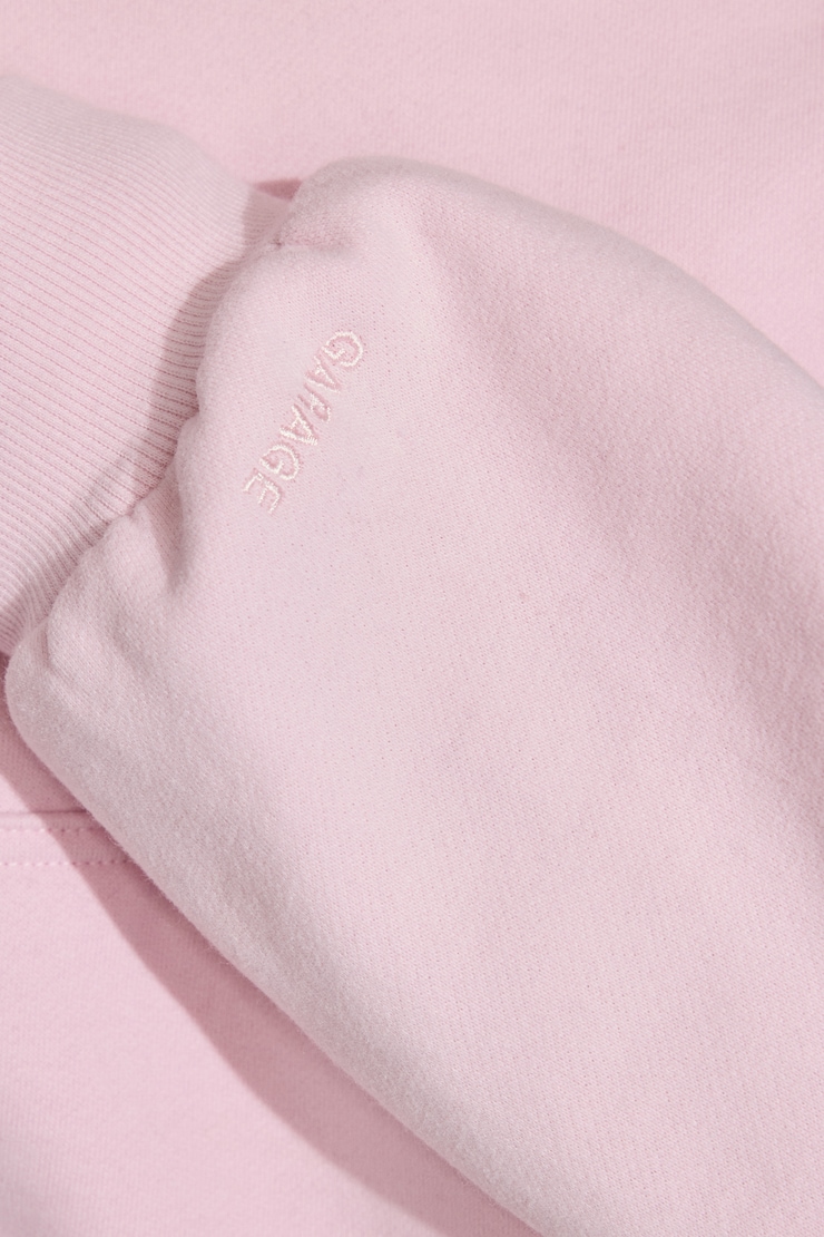 UltraFleece Clean Cropped Bubble Hoodie Pink - Image 5
