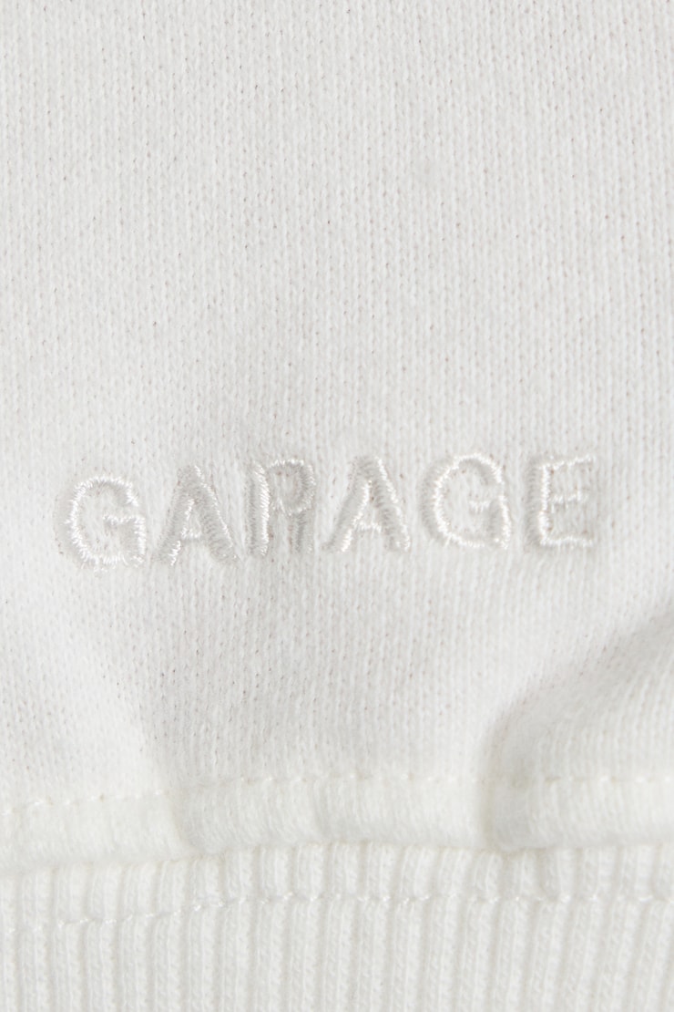 SoftTerry Rib Off Shoulder Sweater White - Image 4