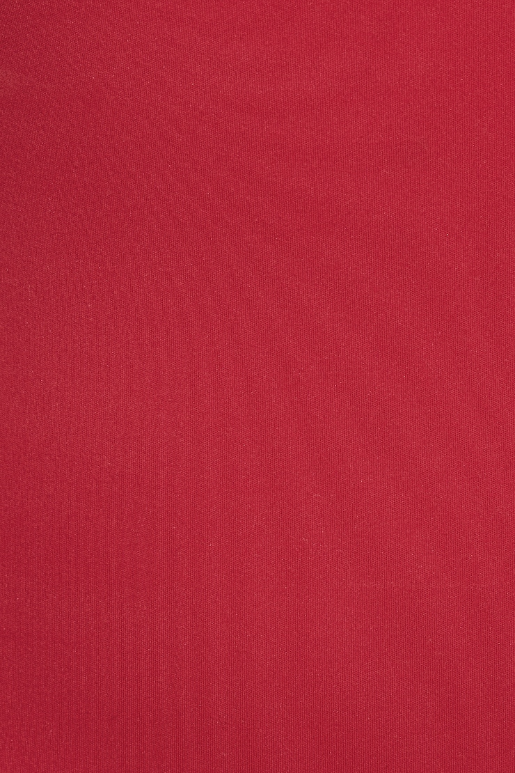 Sleek Crewneck Long Sleeve Top Red - Image 4