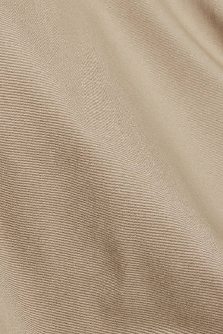 Crop Twill Bomber Jacket Beige - Image 4