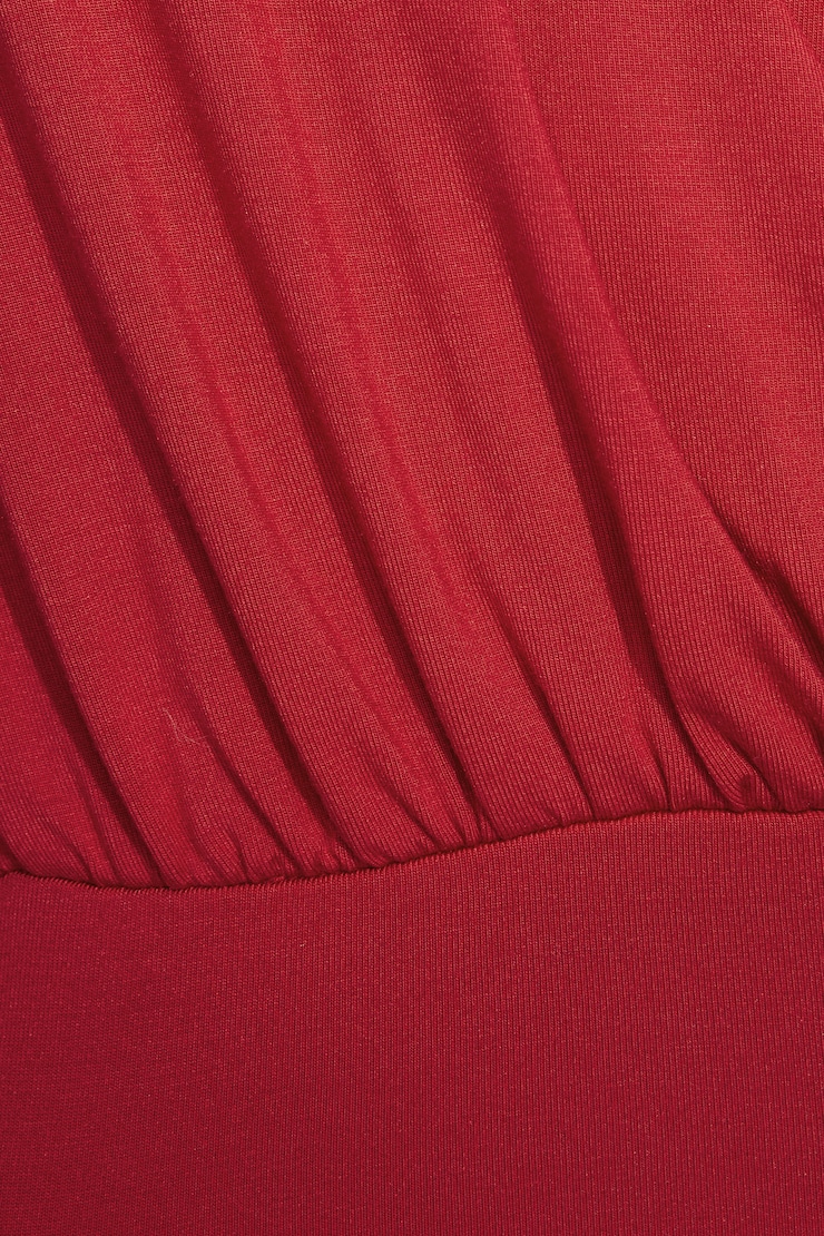 Smooth Surplice Halter Top Red - Image 4