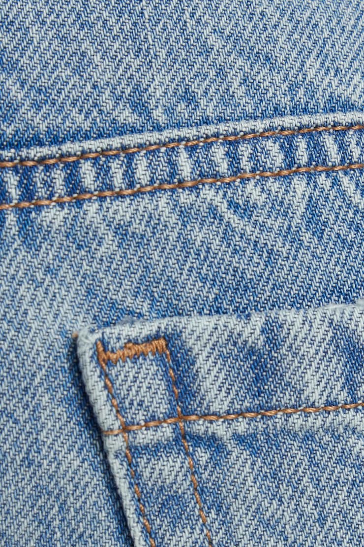 Ultra Low Rise Relaxed Shorts Blue - Image 4