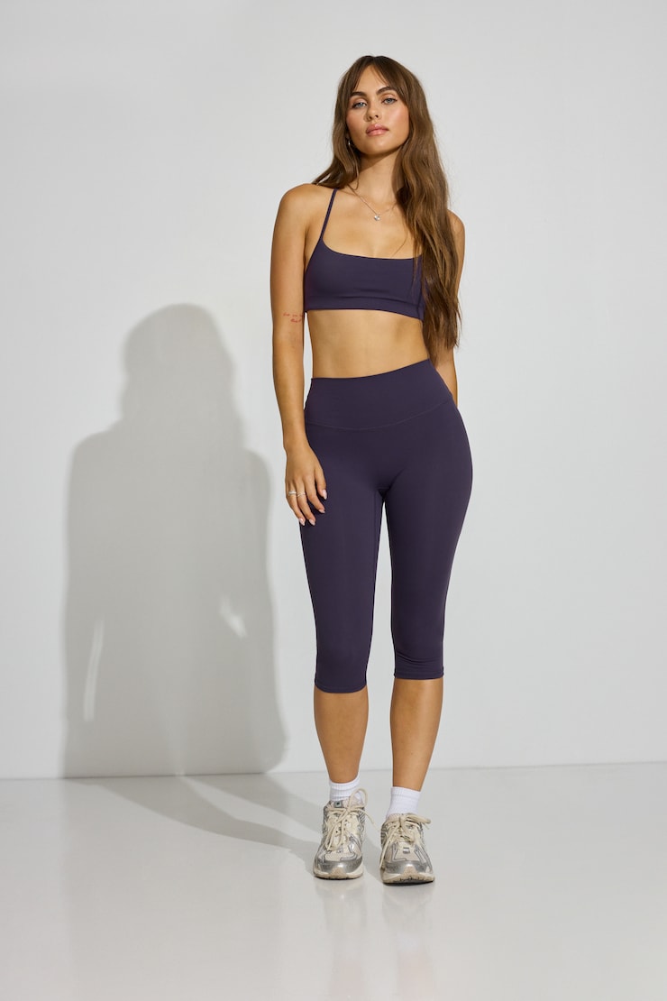 SoftActive Capri Leggings Purple