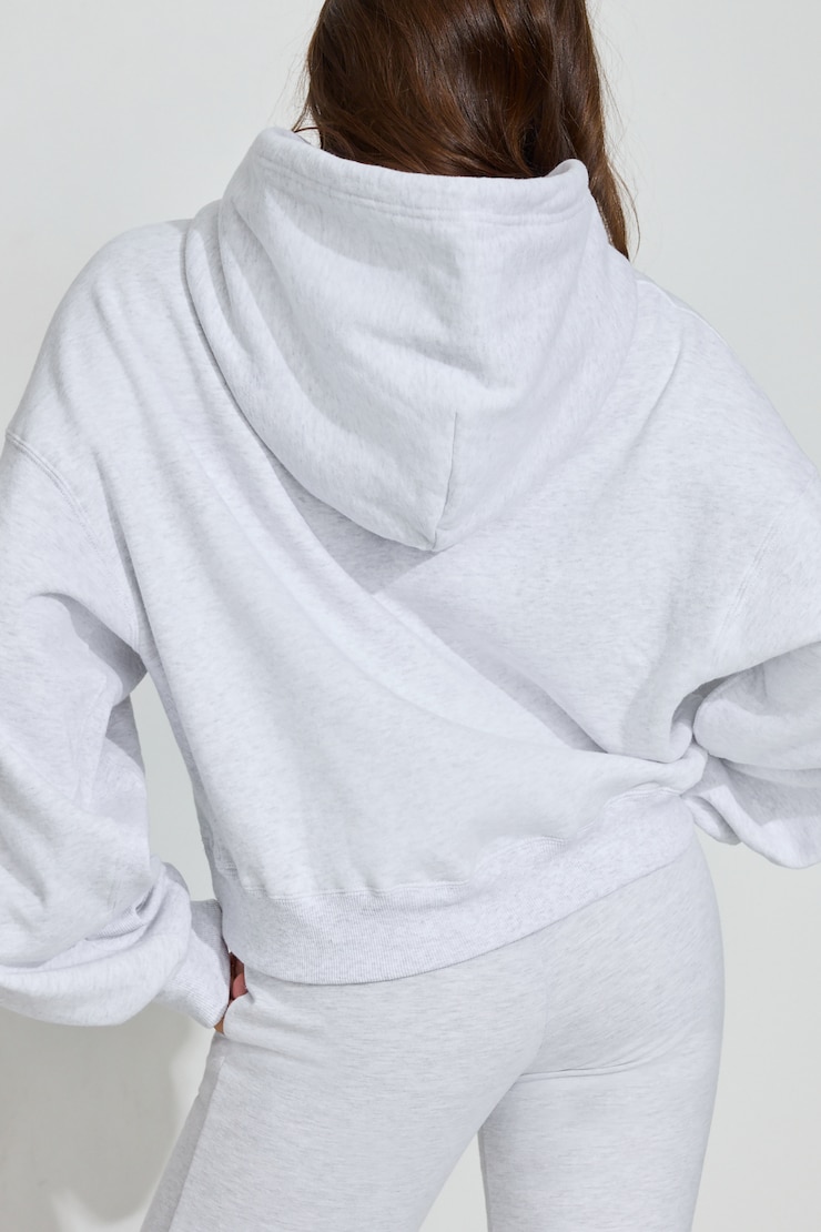 UltraFleece Hi-Low Hoodie Grey - Image 3