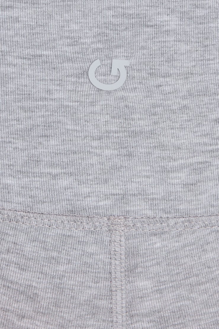 Soft Cotton Flare Leggings Gray - Image 4