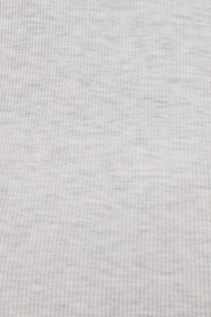 V-Neck Ribbed Mini Dress Gray - Image 5